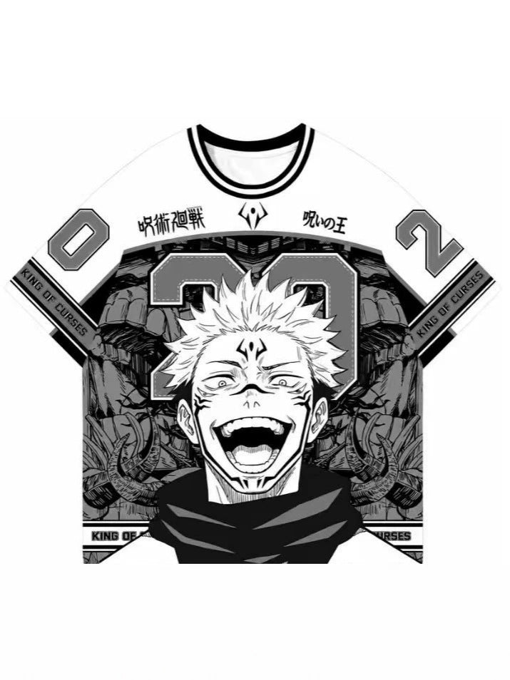 Anime Oversized Baseball Tee