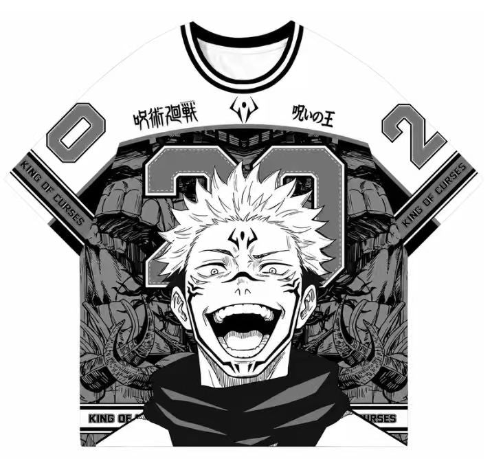 Anime Oversized Baseball Tee