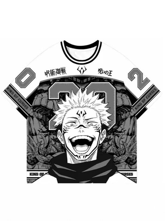 Anime Oversized Baseball Tee