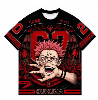 Anime Oversized Baseball Tee