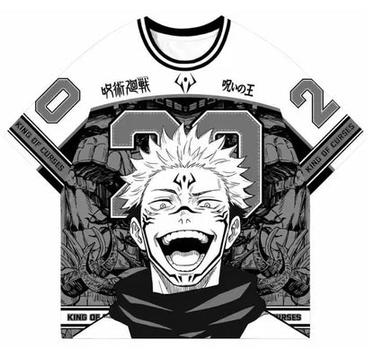 Anime Oversized Baseball Tee